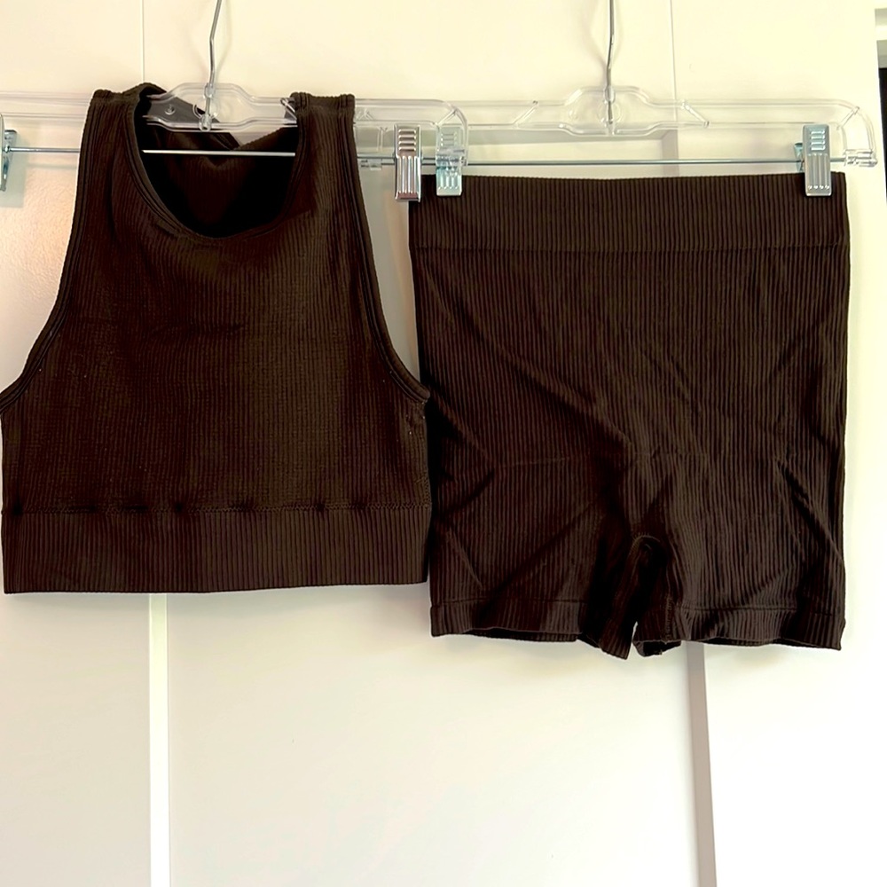 Skims bralette and boy short